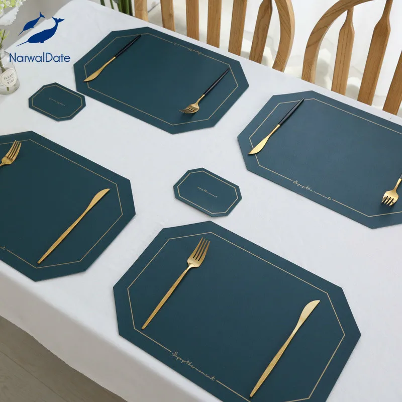 Nordic Non-slip Coaster Western PU Table Mat Luxury Modern Leather Waterproof Oil-proof Anti-scald Insulation Pad Octagonal
Nordic Non-slip Coaster Western PU Table Mat Luxury Modern Leather Waterproof Oil-proof Anti-scald Insulation Pad Octagonal