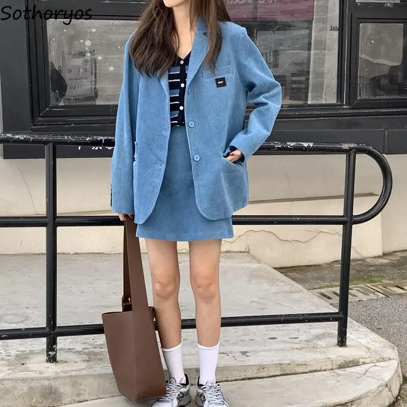 Blazer Dress Sets Female Leisure Fashion Korean Style Streetwear Office Lady Elegant All-match Simple Loose Retro Harajuku Chic
Blazer Dress Sets Female Leisure Fashion Korean Style Streetwear Office Lady Elegant All-match Simple Loose Retro Harajuku Chic