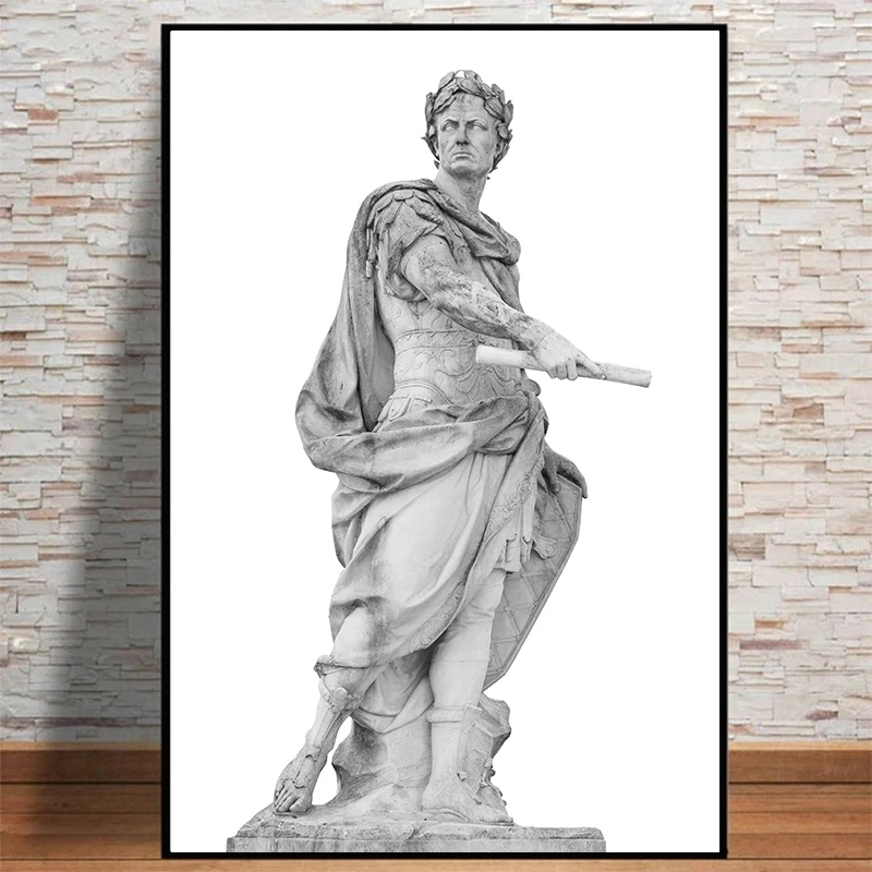 Black and White Roman Emperor Julius Sculpture Caesar Statue Poster Canvas Painting Wall Art Pictures for Living Room Decoration 
Black and White Roman Emperor Julius Sculpture Caesar Statue Poster Canvas Painting Wall Art Pictures for Living Room Decoration