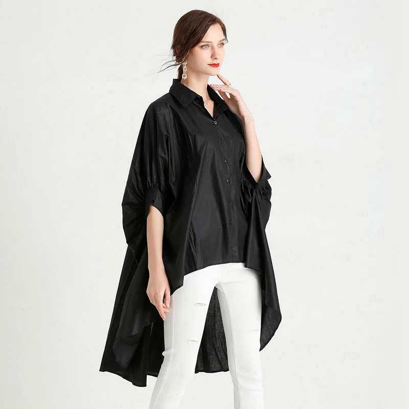 Women Shirts & Blouses Tops Batwing Sleeve Plus Size Summer 2021 Office Lady Fashion Casual Irregular Top Clothes 4xl 
Women Shirts & Blouses Tops Batwing Sleeve Plus Size Summer 2021 Office Lady Fashion Casual Irregular Top Clothes 4xl