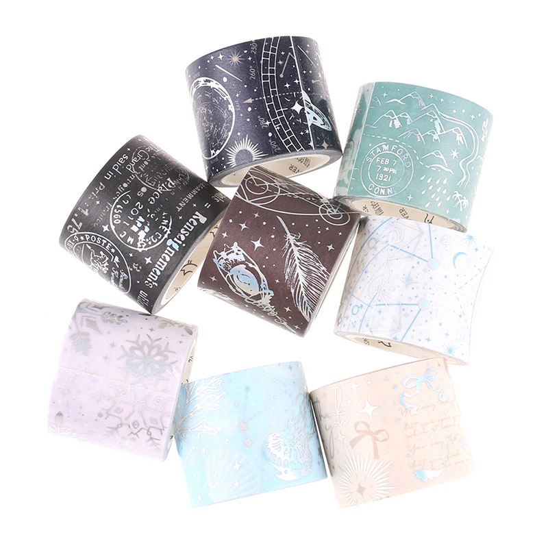 1 Roll Laser Masking Washi Tape Decorative Adhesive Tapes DIY Mobile Phone Scrapbooking Sticker Label Stationery
1 Roll Laser Masking Washi Tape Decorative Adhesive Tapes DIY Mobile Phone Scrapbooking Sticker Label Stationery