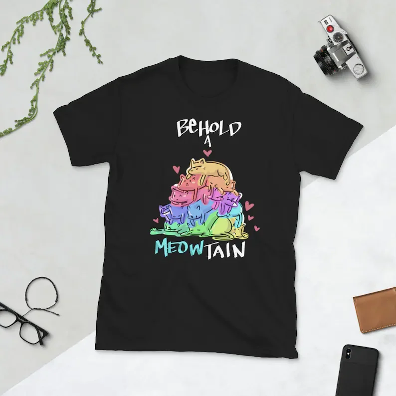 Short Sleeve Women's T-shirt Aesthetic O Neck Top Tee Drop 100%cotton Shipping Behold A Meowtain Kitty Cat Lover Kitten y2k tops
Short Sleeve Women's T-shirt Aesthetic O Neck Top Tee Drop 100%cotton Shipping Behold A Meowtain Kitty Cat Lover Kitten y2k tops