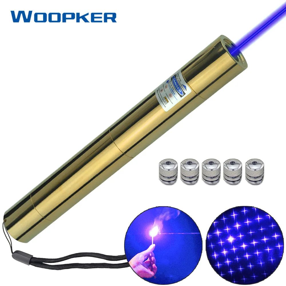 High Power Blue Laser Pointer 5000m 450nm Focusable Burn Match Lazer Sight All Copper Body
High Power Blue Laser Pointer 5000m 450nm Focusable Burn Match Lazer Sight All Copper Body