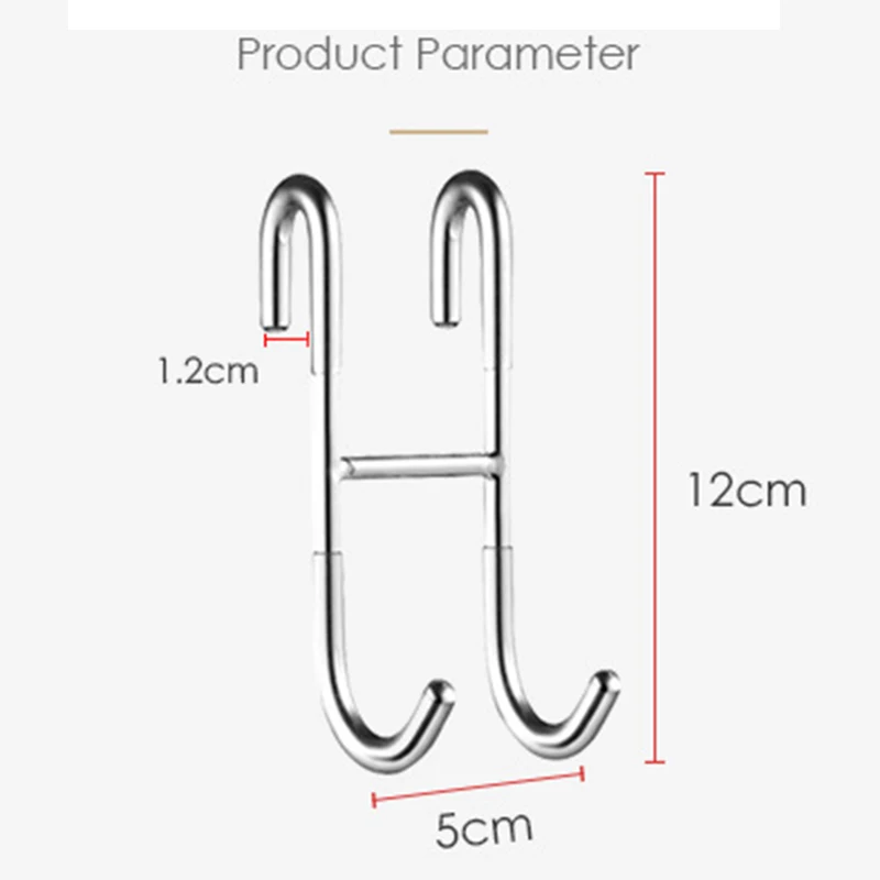 2pcs Stainless Steel Shower Hooks Kitchen Hanger Wall Mounted Punch Free S-Hook for Bathroom C1
2pcs Stainless Steel Shower Hooks Kitchen Hanger Wall Mounted Punch Free S-Hook for Bathroom C1