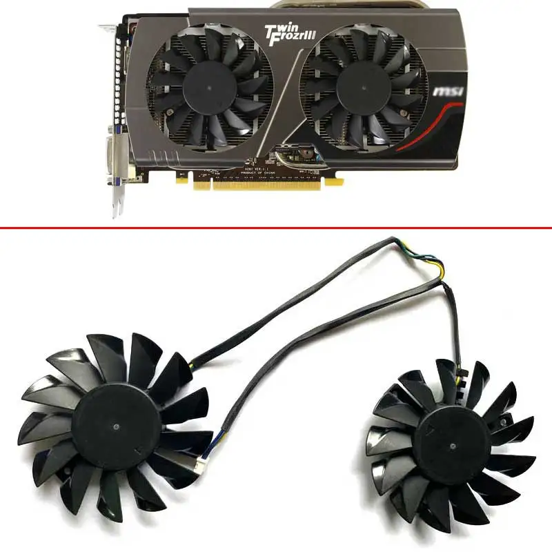 2PCS 75MM PLD08010B12HH PLD08010S12HH N660Ti GPU Graphics card Fan For MSI N660 Hawk N650 Power Edition R6950 Cooling Fans
2PCS 75MM PLD08010B12HH PLD08010S12HH N660Ti GPU Graphics card Fan For MSI N660 Hawk N650 Power Edition R6950 Cooling Fans
