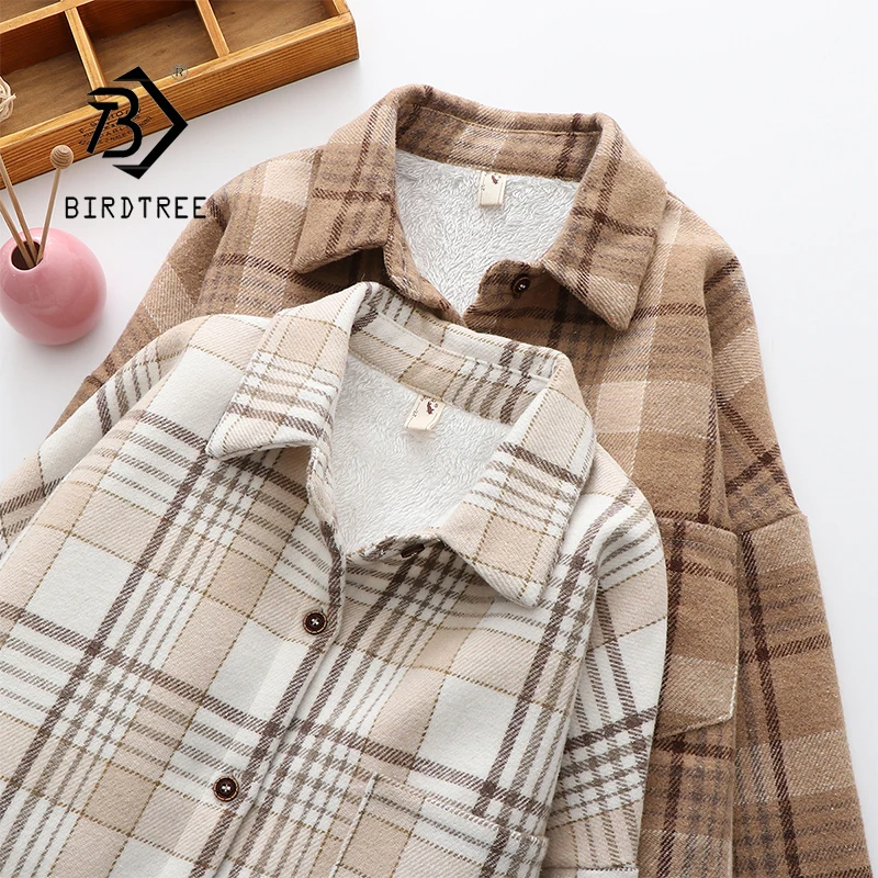 FAKUNTN Thick Velvet Plaid Shirts Women Winter Keep Warm Blouses and Tops New Casual Slim Jacket Female Clothes Outwear
FAKUNTN Thick Velvet Plaid Shirts Women Winter Keep Warm Blouses and Tops New Casual Slim Jacket Female Clothes Outwear