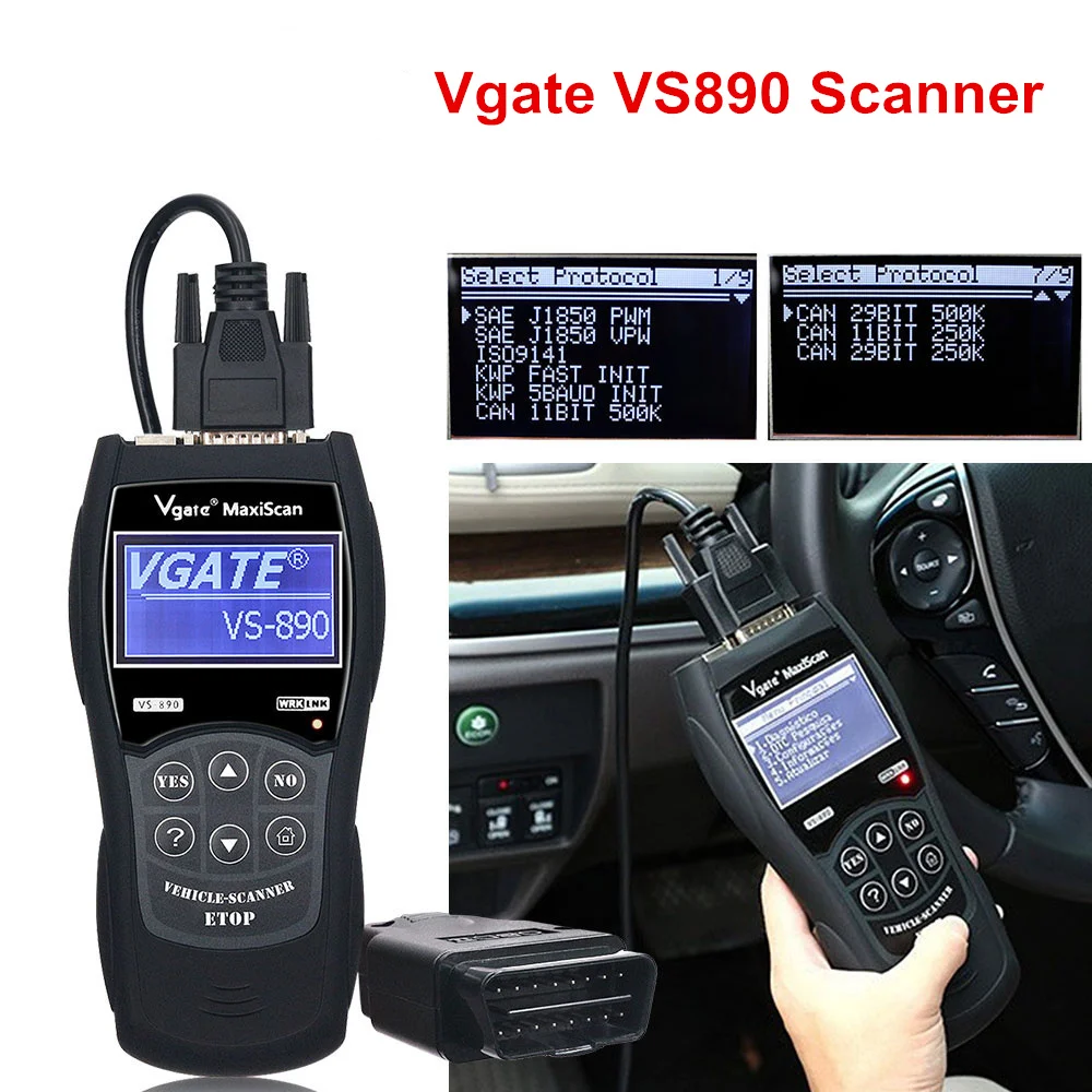 Автомобильный сканер VS890, сканер OBD2, считыватель кодов, универсальный автомобильный диагностический инструмент Vgate VS 890, поддержка мультибр...
Автомобильный сканер VS890, сканер OBD2, считыватель кодов, универсальный автомобильный диагностический инструмент Vgate VS 890, поддержка мультибр...