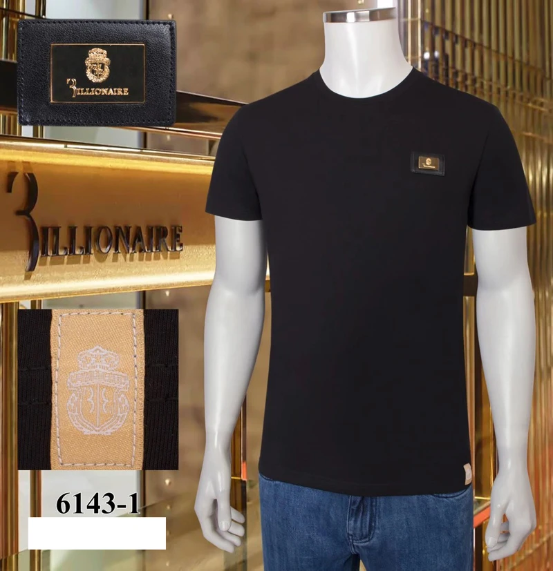 BILLIONAIRE T-shirt cotton men 2021 summer new o-neck fashion embroidery Comfortable quality Thin Big size Short sleeve shirt
BILLIONAIRE T-shirt cotton men 2021 summer new o-neck fashion embroidery Comfortable quality Thin Big size Short sleeve shirt