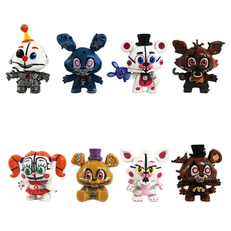 8 Pcs/Set Anime Figure Freddy Toys Five Night At Freddy Fnaf Bonnie Bear Foxy Action Figure Pvc Model Children Gifts
8 Pcs/Set Anime Figure Freddy Toys Five Night At Freddy Fnaf Bonnie Bear Foxy Action Figure Pvc Model Children Gifts