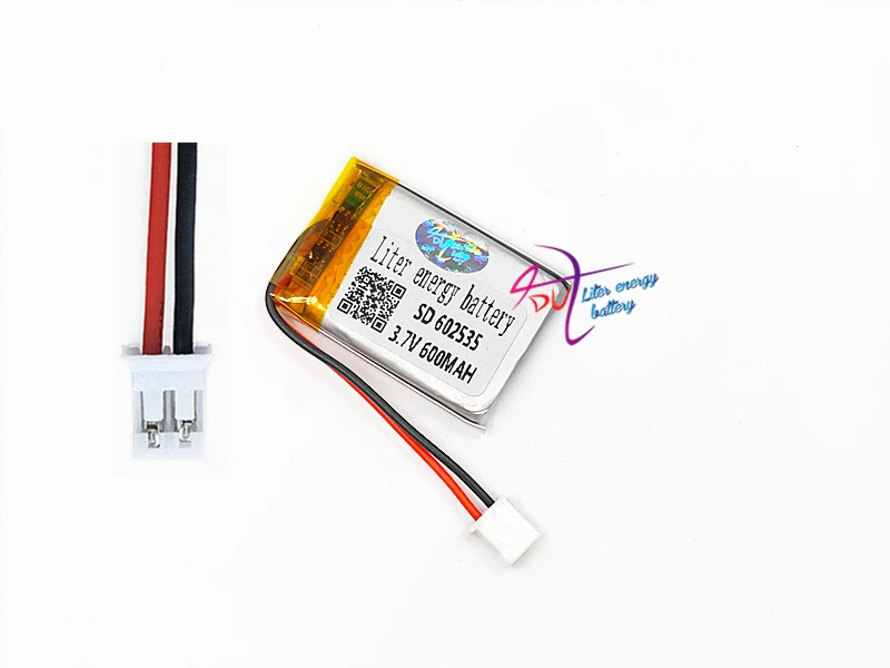 JST 2.0mm 2pin 10pcs 3.7V 600mAh LiPo Rechargeable Battery connector Lithium Polymer 602535 For Mp3 GPS bluetooth Camera watch
JST 2.0mm 2pin 10pcs 3.7V 600mAh LiPo Rechargeable Battery connector Lithium Polymer 602535 For Mp3 GPS bluetooth Camera watch