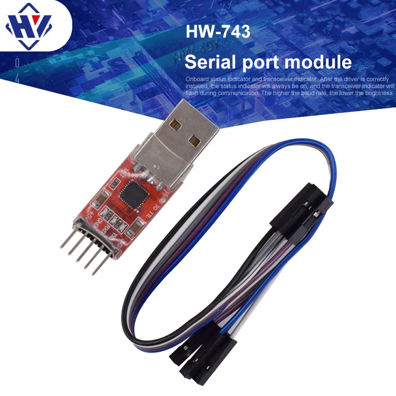 

CP2102 FT232RQ Module USB 2.0 To UART TTL 5PIN Connector Module Serial Port Converter STC Replace FT232 CH340 PL2303 for Arduino
