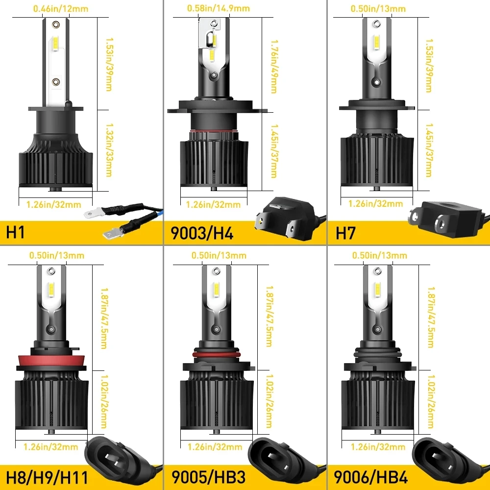 2Pcs Canbus H7 LED Headlight 16000LM CSP Chips H1 LED H4 Hi/Lo Head Lights for Volkswagen Passat Golf Touareg Tiguan Jetta GTI
2Pcs Canbus H7 LED Headlight 16000LM CSP Chips H1 LED H4 Hi/Lo Head Lights for Volkswagen Passat Golf Touareg Tiguan Jetta GTI