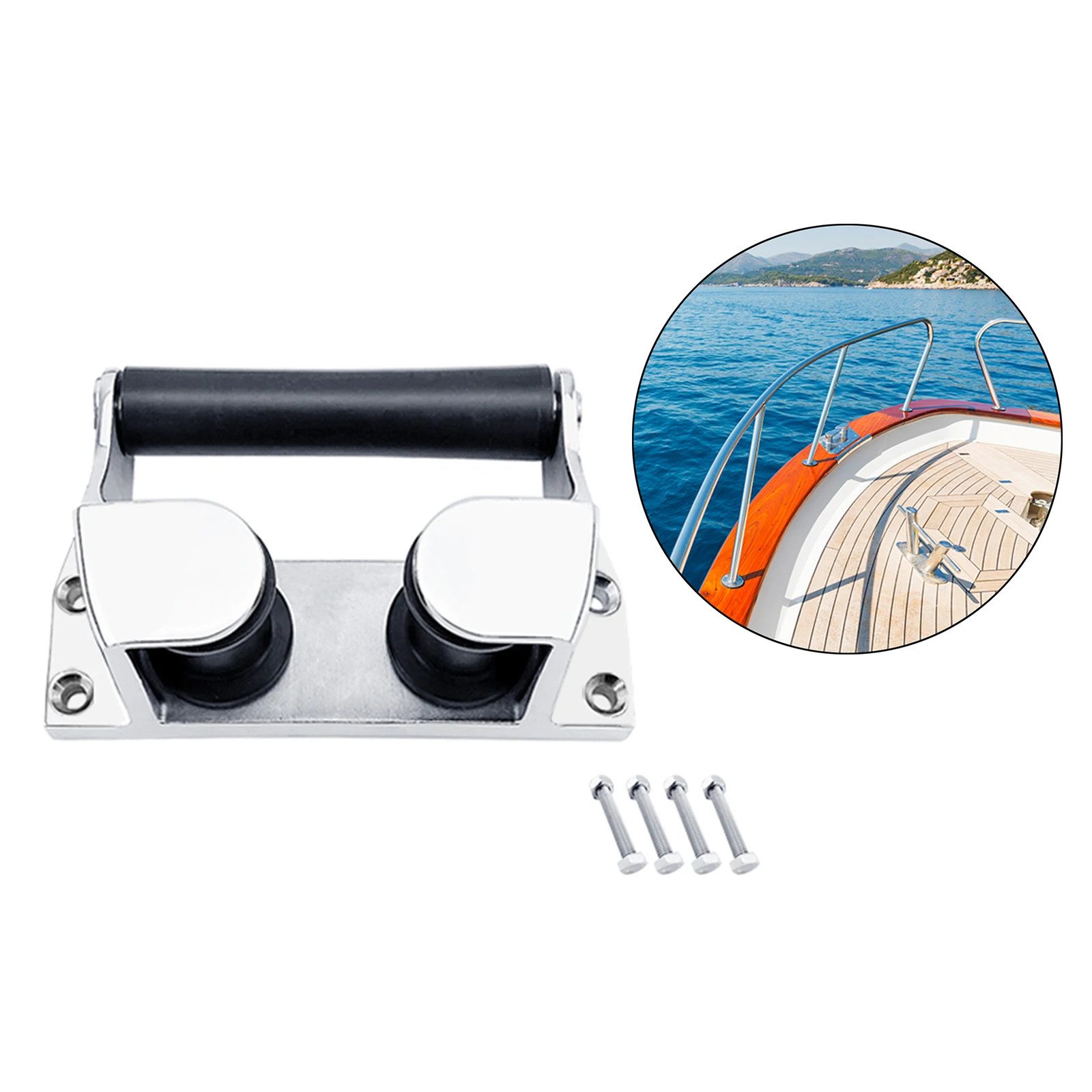 Stainless Steel Heavy Duty Boat Bow Fairlead Roller Chock Wheel Marine Cleat Bollard Anchor Roller Hardware Accessories
Stainless Steel Heavy Duty Boat Bow Fairlead Roller Chock Wheel Marine Cleat Bollard Anchor Roller Hardware Accessories