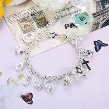 Hanging 13-piece bracelet Fashion Hanging 13-piece silver bracelet H144 LKNSPCH144
Hanging 13-piece bracelet Fashion Hanging 13-piece silver bracelet H144 LKNSPCH144