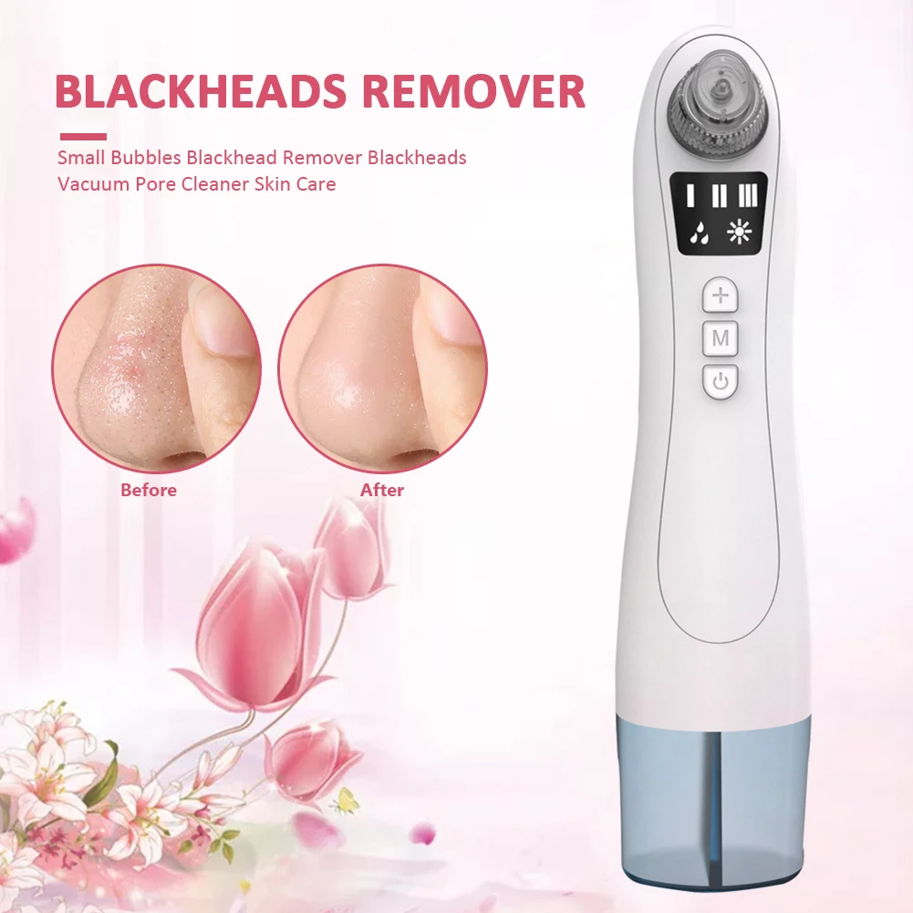 Small Bubbles Blackhead Remover Facial Pore Cleaner Upgraded Heating Black Head Vacuum Rechargeable Comedone Extractor Tool
Small Bubbles Blackhead Remover Facial Pore Cleaner Upgraded Heating Black Head Vacuum Rechargeable Comedone Extractor Tool