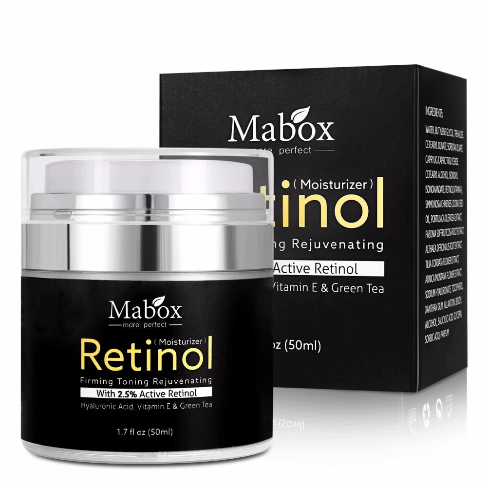 50ml Retinol 2.5%Moisturizer Face Cream Hyaluronic Acid AntiAging Remove Wrinkle Vitamin E Collagen Smooth Whitening Cream 
50ml Retinol 2.5%Moisturizer Face Cream Hyaluronic Acid AntiAging Remove Wrinkle Vitamin E Collagen Smooth Whitening Cream