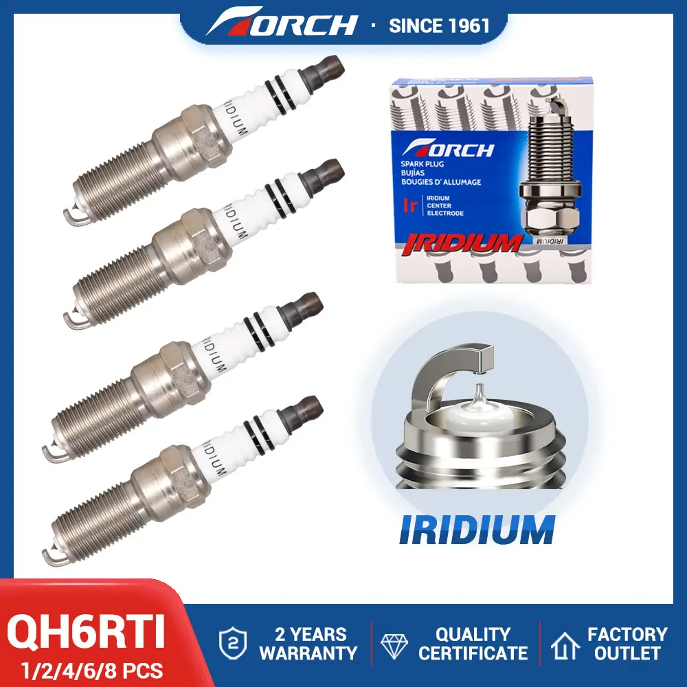 Iridium Spark Plugs TORCH QH6RTI Replace for Candles 96870 ILTR6H8G LR025605 VOLVO 30758130 FORD 1680032 9A6G-12405-BA CYFS12Y2
Iridium Spark Plugs TORCH QH6RTI Replace for Candles 96870 ILTR6H8G LR025605 VOLVO 30758130 FORD 1680032 9A6G-12405-BA CYFS12Y2