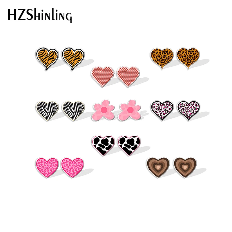 2021 New Cow Pattern Heart Stud Earring Cheetah Acrylic Resin Earrings Epoxy Handmade Jewelry Gifts Girl
2021 New Cow Pattern Heart Stud Earring Cheetah Acrylic Resin Earrings Epoxy Handmade Jewelry Gifts Girl