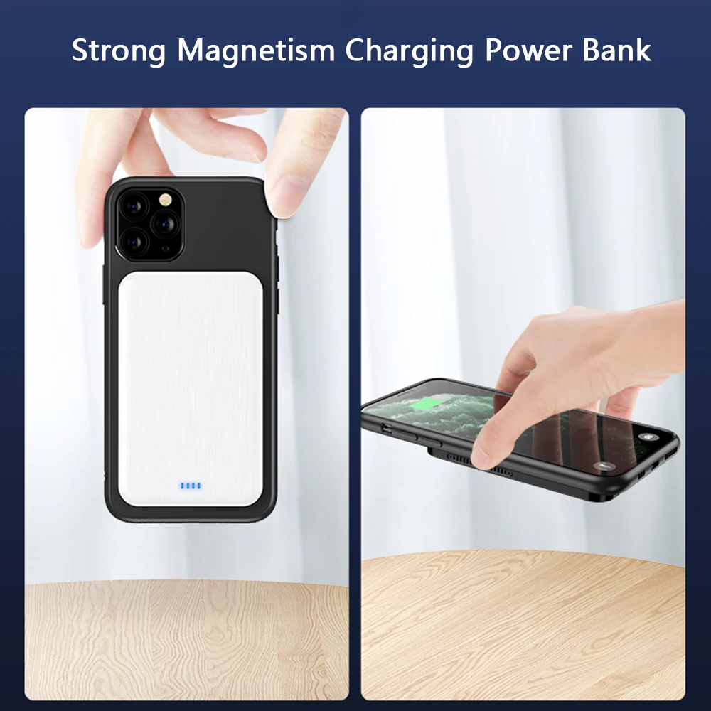 For Magsafe Power Bank Universal External Battery For iPhone 12 Pro Max Mini 4000mAh Wireless Charging Magsafing Phone Powerbank
For Magsafe Power Bank Universal External Battery For iPhone 12 Pro Max Mini 4000mAh Wireless Charging Magsafing Phone Powerbank