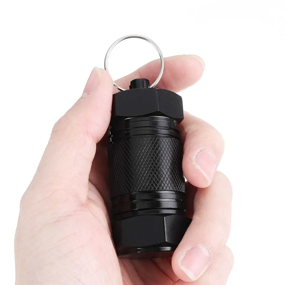 Outdoor portable waterproof outdoor medicine box aluminum alloy box keychain metal waterproof box box container
Outdoor portable waterproof outdoor medicine box aluminum alloy box keychain metal waterproof box box container