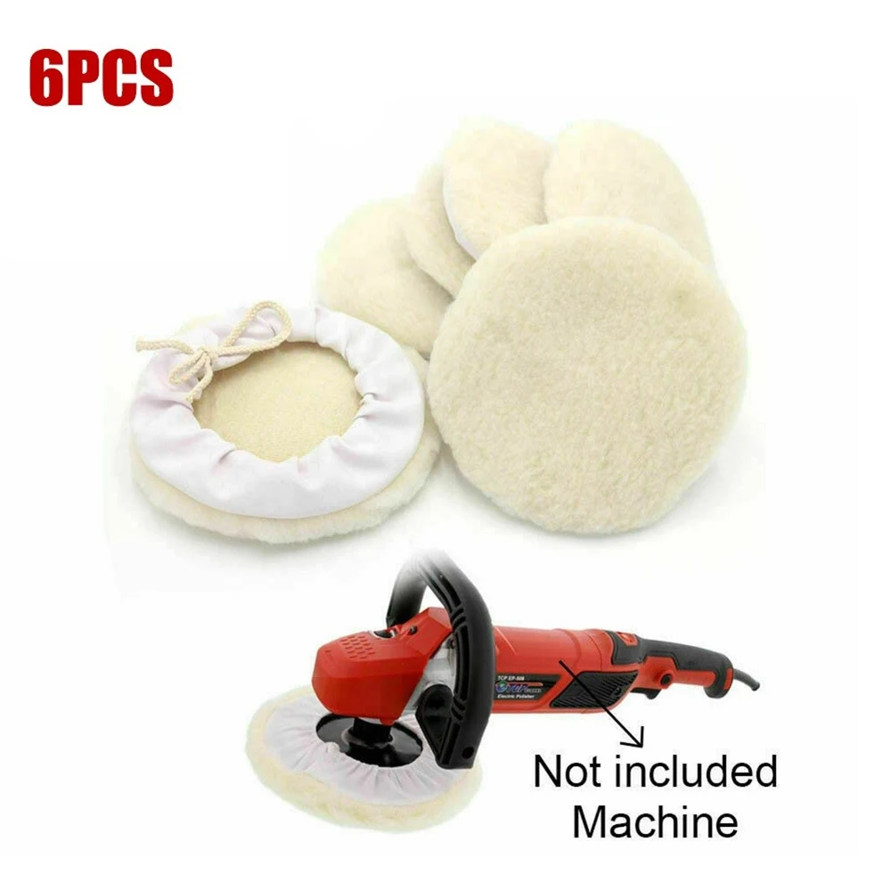 6Pcs Wool Polishing Pad For Polisher Machine Waxing Polishing Buffing Car Paint Care Polisher Pads For Car Polisher 5/6Inch
6Pcs Wool Polishing Pad For Polisher Machine Waxing Polishing Buffing Car Paint Care Polisher Pads For Car Polisher 5/6Inch