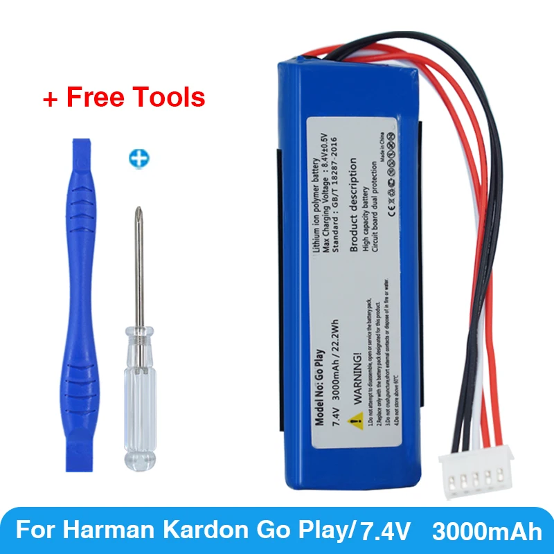 Оригинальный аккумулятор большой емкости GSP1029102 01 Для Harman Kardon Go Play Mini / Play|Батареи