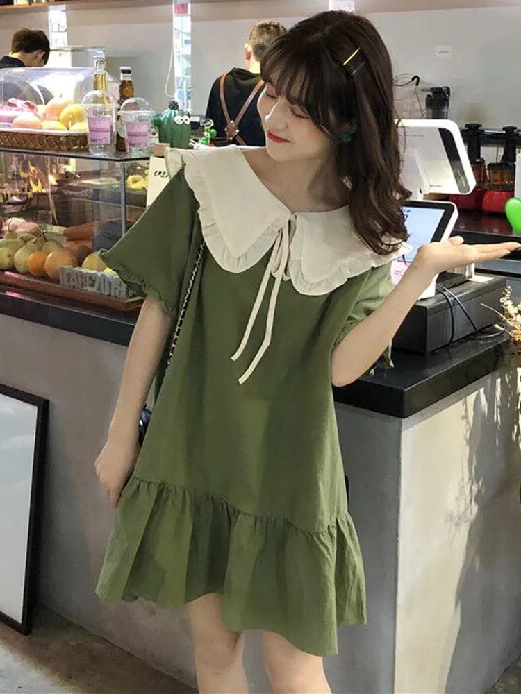 Avocado Green Dress French Style Vintage Ruffled plus Size Women's Clothing French Fairy Fat Girl's Skirt
Avocado Green Dress French Style Vintage Ruffled plus Size Women's Clothing French Fairy Fat Girl's Skirt