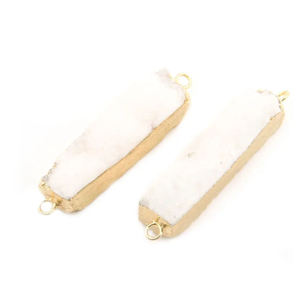 Natural Semi Precious Stone Connector Rectangle Crystals Agates Parts For Making DIY Necklaces And Bracelets 10*40 /10*35 mm 
Natural Semi Precious Stone Connector Rectangle Crystals Agates Parts For Making DIY Necklaces And Bracelets 10*40 /10*35 mm
