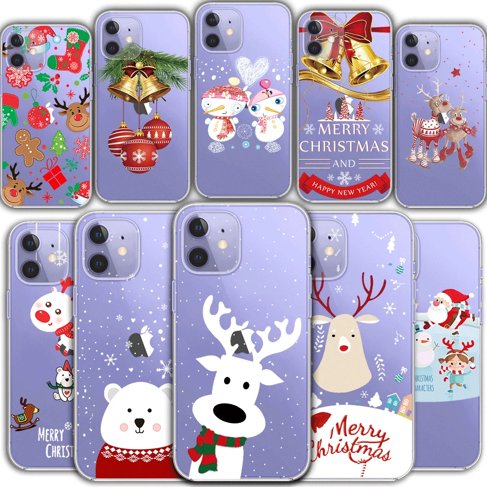 Merry Christmas Transparent TPU phone case for iPhone 13 12 Mini 11 Pro XS MAX X XR 6 7 8 Plus SE 2020 5 4
Merry Christmas Transparent TPU phone case for iPhone 13 12 Mini 11 Pro XS MAX X XR 6 7 8 Plus SE 2020 5 4