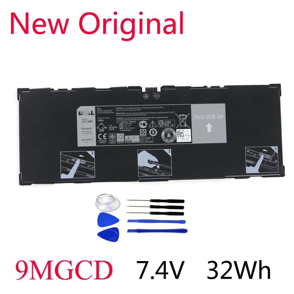 New Original 9MGCD Laptop Battery For Dell Venue 11 Pro (5130) 9MGCD XMFY3 312-1453 VYP88 7.4V 32Wh
New Original 9MGCD Laptop Battery For Dell Venue 11 Pro (5130) 9MGCD XMFY3 312-1453 VYP88 7.4V 32Wh