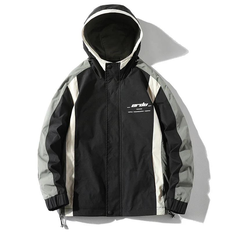 Color Matching Hooded Tooling Spring Men's Jacket Tide Brand Outdoor Hiking Urban Casual Men's Spring 2021 New
Color Matching Hooded Tooling Spring Men's Jacket Tide Brand Outdoor Hiking Urban Casual Men's Spring 2021 New