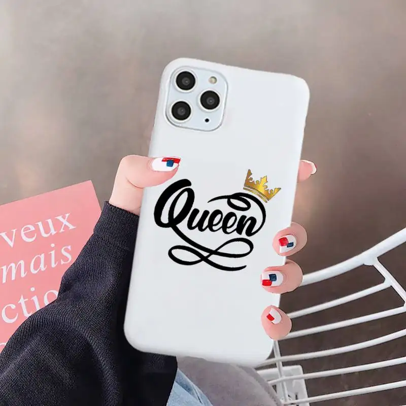 Crown Letter King Queen Phone Case Candy Color for iPhone 6 7 8 11 12 s mini pro X XS XR MAX Plus
Crown Letter King Queen Phone Case Candy Color for iPhone 6 7 8 11 12 s mini pro X XS XR MAX Plus