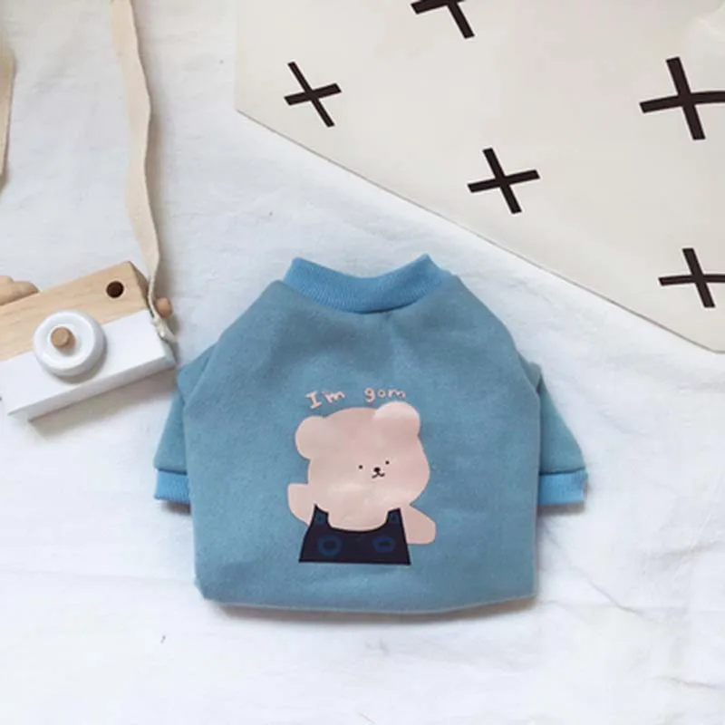 Soft cute cream bear sweater cat clothes autumn and winter puppies warm clothes method fight Pomeranian Teddy
Soft cute cream bear sweater cat clothes autumn and winter puppies warm clothes method fight Pomeranian Teddy