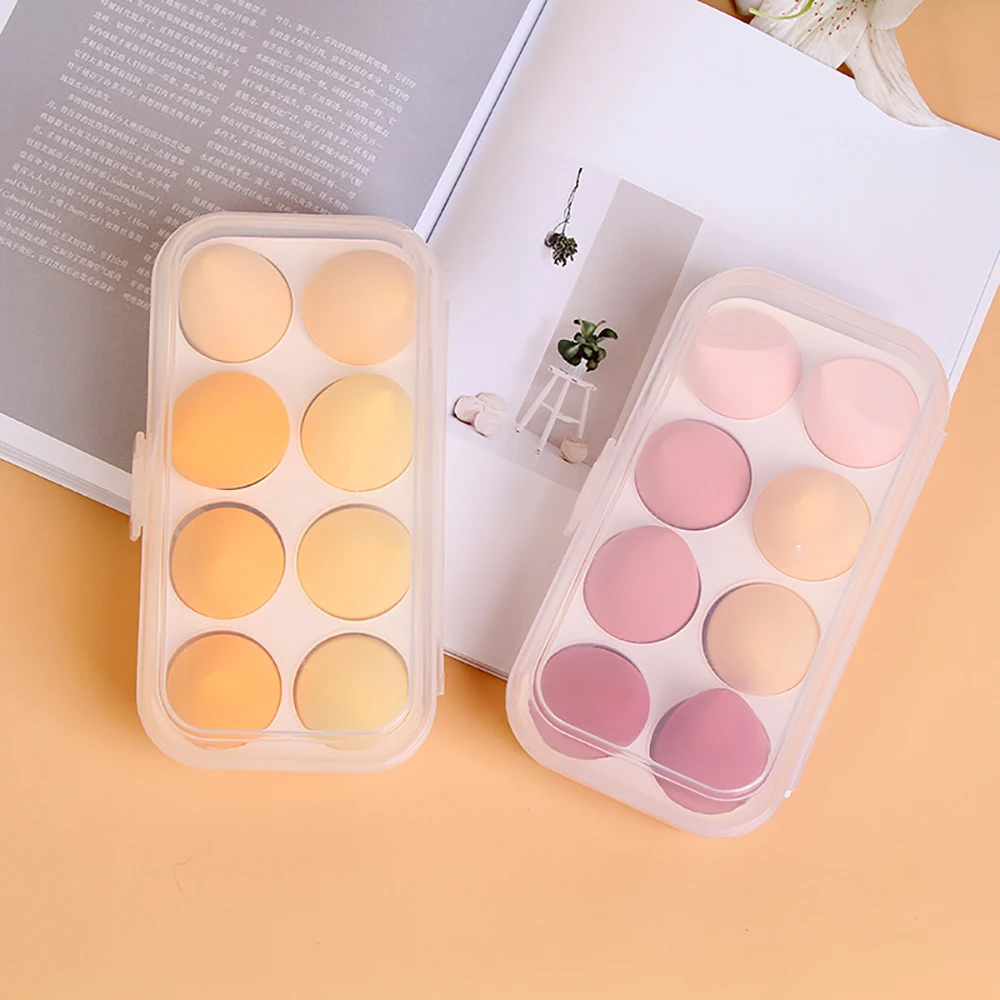 8 Grids Makeup Puff Storage Box Plastic Empty Cosmetic Sponge Drying Box Portable Egg Shaped Storage Stand Makeup Tools
8 Grids Makeup Puff Storage Box Plastic Empty Cosmetic Sponge Drying Box Portable Egg Shaped Storage Stand Makeup Tools