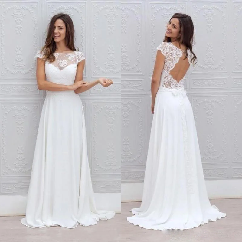 2020New Arrivals Sheer Scoop Neckline Wedding Dresses A-line Lace Long Dress With Bow Belt Bridal Gown Party Prom robe de mariee
2020New Arrivals Sheer Scoop Neckline Wedding Dresses A-line Lace Long Dress With Bow Belt Bridal Gown Party Prom robe de mariee