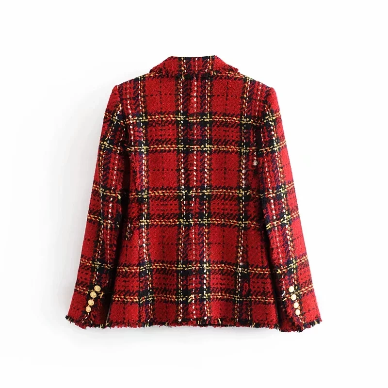 Red Plaid Blazer 2021 Women Spring-Autumn Vintage Tweed Suits Jackets Office Ladies Chic Slim Blazers Girls Tassel Tops Set Coat
Red Plaid Blazer 2021 Women Spring-Autumn Vintage Tweed Suits Jackets Office Ladies Chic Slim Blazers Girls Tassel Tops Set Coat