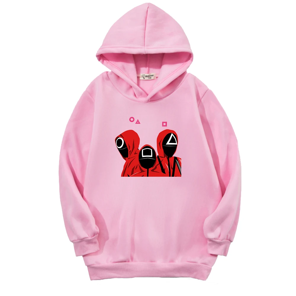 Kids Squid Game Pullover Hoodies Red Square Circle and Triangle Korean Hooded Sweatshirts Baby Clothes Boy Fashion Girl Clothing
Kids Squid Game Pullover Hoodies Red Square Circle and Triangle Korean Hooded Sweatshirts Baby Clothes Boy Fashion Girl Clothing