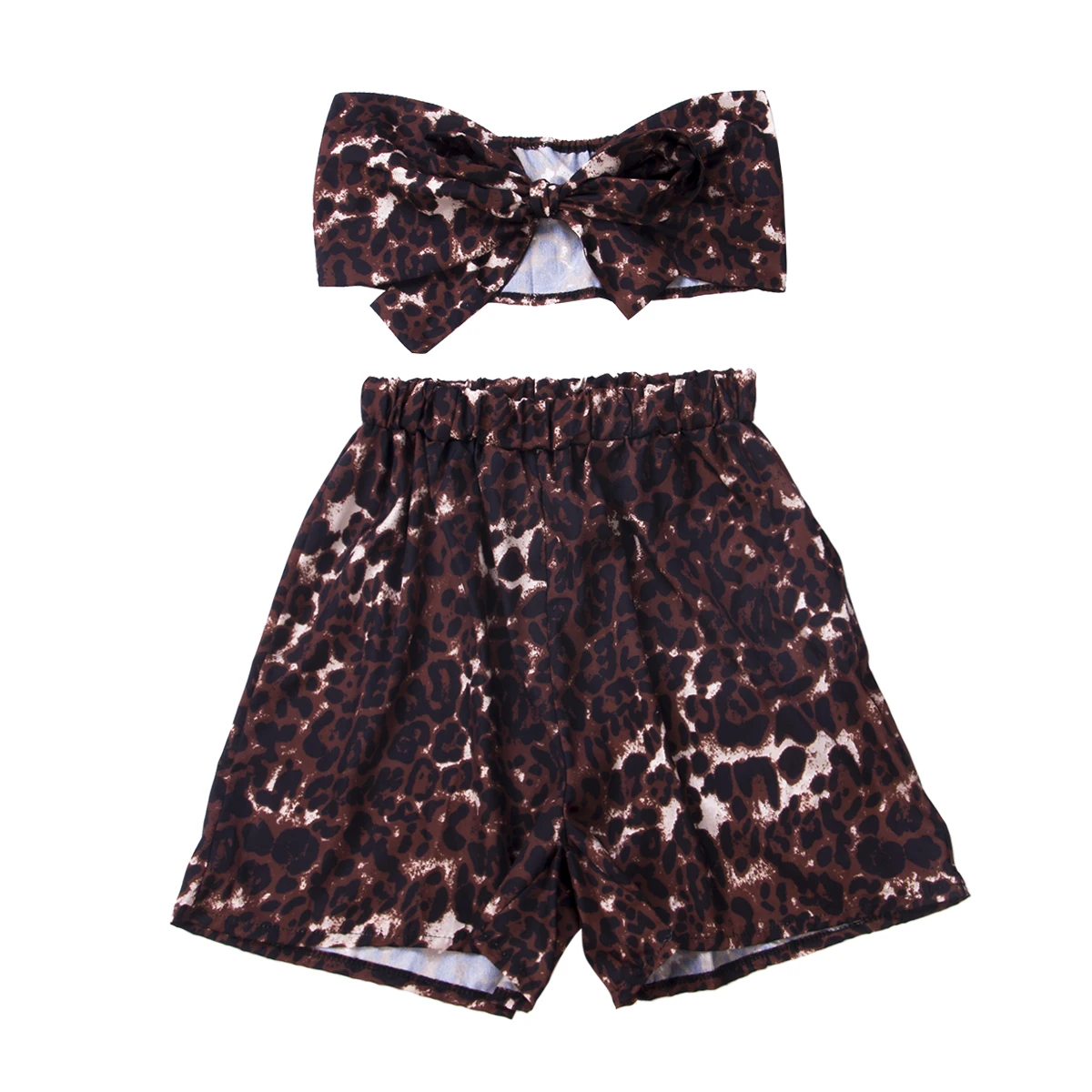 Women 2 Piece Outfits Sexy Boob Tube Crop Top + Short Pants Set Casual Jumpsuit Ladies Printing Bow Clothes Sets
Women 2 Piece Outfits Sexy Boob Tube Crop Top + Short Pants Set Casual Jumpsuit Ladies Printing Bow Clothes Sets