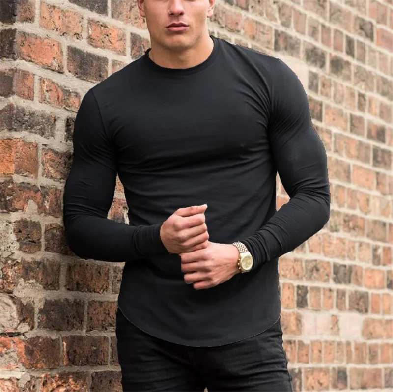 2020 New Clothing Gyms Tight t-shirt Mens Fitness T-shirt Silm Fit Long Sleeve T shirt Male Slim fit Tshirt Autumn
2020 New Clothing Gyms Tight t-shirt Mens Fitness T-shirt Silm Fit Long Sleeve T shirt Male Slim fit Tshirt Autumn