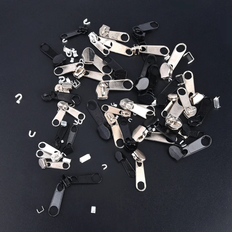 87Pcs/Set Zippers Slider Universal Instant Fix Zipper Repair Kit Zipper Pull Metal Slider Head Zip Accessories
87Pcs/Set Zippers Slider Universal Instant Fix Zipper Repair Kit Zipper Pull Metal Slider Head Zip Accessories