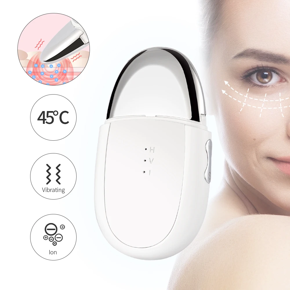 EMS Ion Eye Massager Double Side Heat Magnetic Vibration Eye Beauty Care Relieve Eye Bags Dark Circles Galvanic Face Lift Device
EMS Ion Eye Massager Double Side Heat Magnetic Vibration Eye Beauty Care Relieve Eye Bags Dark Circles Galvanic Face Lift Device
