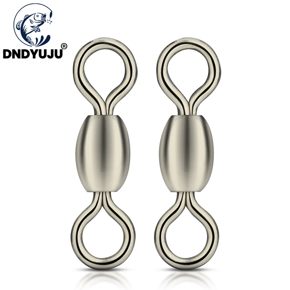 DNDYUJU 100 шт. рыболовный соединитель из нержавеющей стали подшипниковый кран Swive