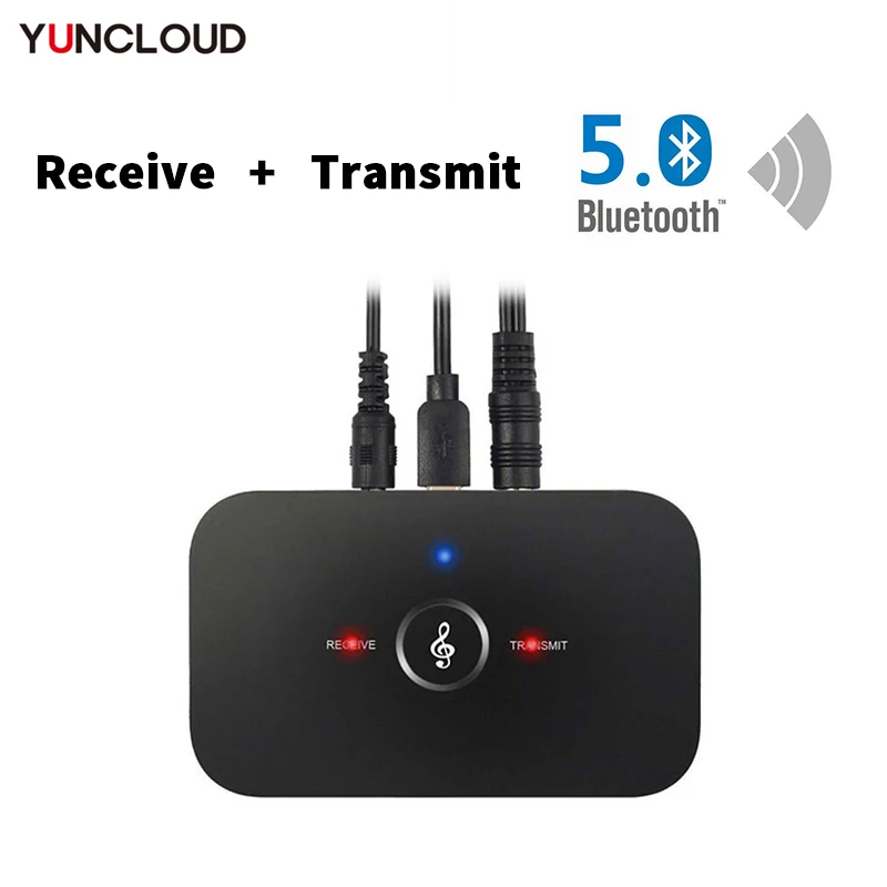 Bluetooth 5 0 аудио передатчик B6 BT5.0 приемник RCA 3 мм AUX разъем USB-ключ Музыкальный