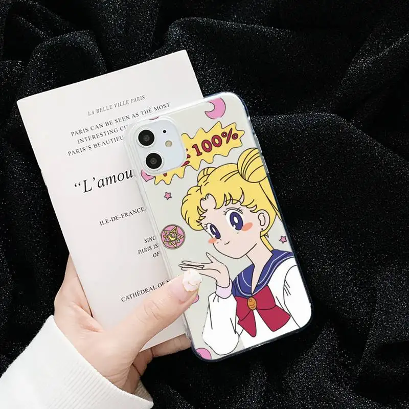 Sailor Moon Cartoon girl LOVELY Phone Case Transparent for iPhone 6 7 8 11 12 s mini pro X XS XR MAX Plus cover funda shell
Sailor Moon Cartoon girl LOVELY Phone Case Transparent for iPhone 6 7 8 11 12 s mini pro X XS XR MAX Plus cover funda shell