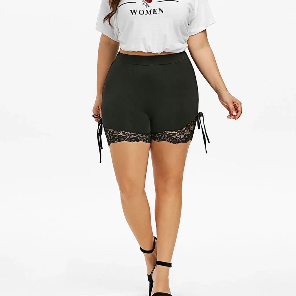 Lace Plus Size Elastic Shorts Waist Basic Slip Bike Empire Black Workout Fashion Leggings ShortsFor Fitness For Women 
Lace Plus Size Elastic Shorts Waist Basic Slip Bike Empire Black Workout Fashion Leggings ShortsFor Fitness For Women