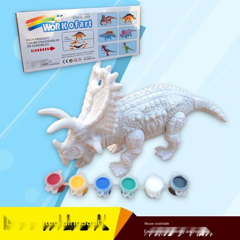 Dinosaur Painted DIY Hand Painted Model Toy Blank Hand Graffiti Making Color Painting Mold
Dinosaur Painted DIY Hand Painted Model Toy Blank Hand Graffiti Making Color Painting Mold