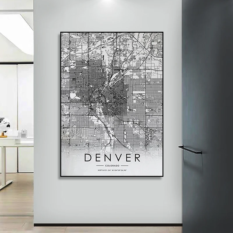 DENVER city map Nordic Living Room Decoration Canvas Poster Modern Home Decor Art Print Painting
DENVER city map Nordic Living Room Decoration Canvas Poster Modern Home Decor Art Print Painting