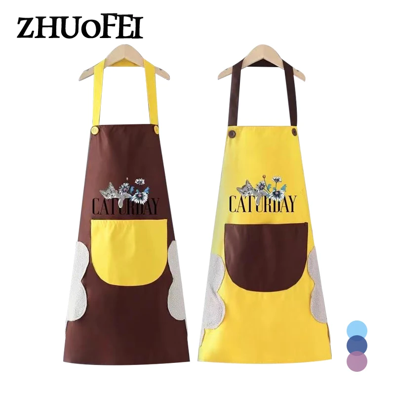 Kitchen Bibs Wipeable Waterproof Oil-Proof Cartoon Cat Pattern Home Baking Accessories Aprons Nail Shop Apron 72*65 CM A0005
Kitchen Bibs Wipeable Waterproof Oil-Proof Cartoon Cat Pattern Home Baking Accessories Aprons Nail Shop Apron 72*65 CM A0005