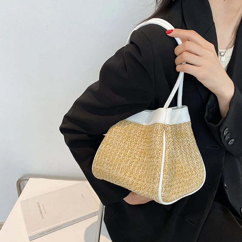 Summer Brand Designer Vintage Ladies Straw Bag with Vegetable Basket Spring and Summer Female Message Handbag Totes Shoping Bag
Summer Brand Designer Vintage Ladies Straw Bag with Vegetable Basket Spring and Summer Female Message Handbag Totes Shoping Bag