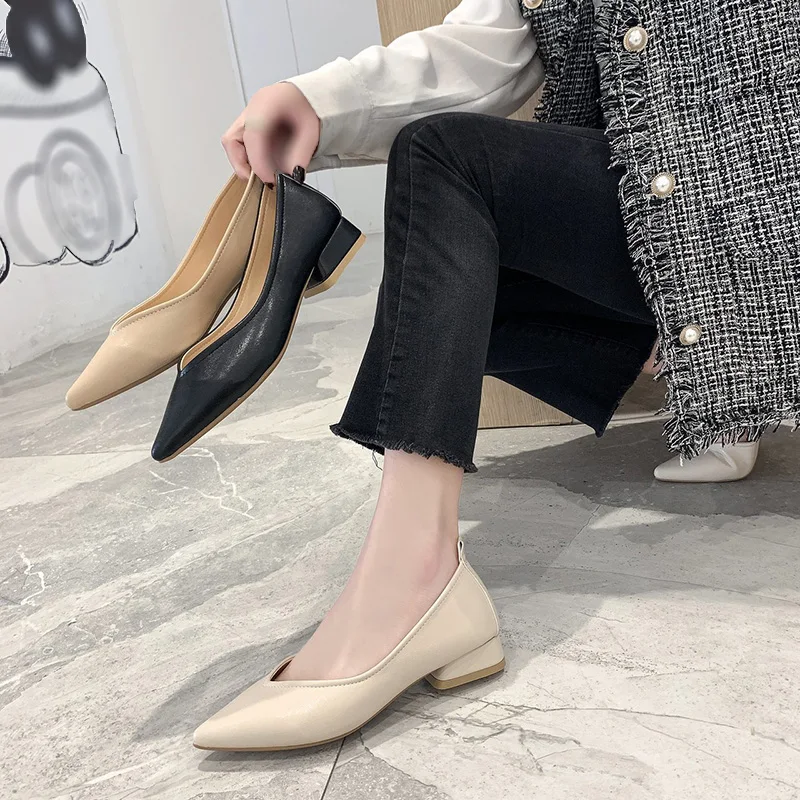 Women's Flat Shoes, Low-heeled Pointed-toe Flats, Casual Leather Shoes for Commuting
Women's Flat Shoes, Low-heeled Pointed-toe Flats, Casual Leather Shoes for Commuting